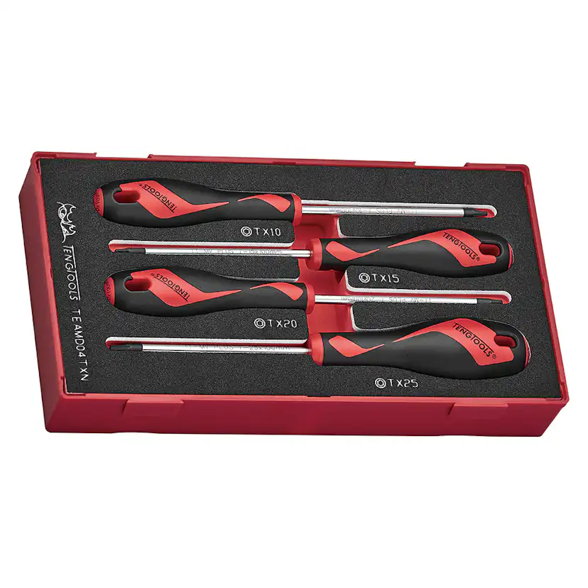 Skruvmejselsats Teng Tools TX TEAMD04TXN