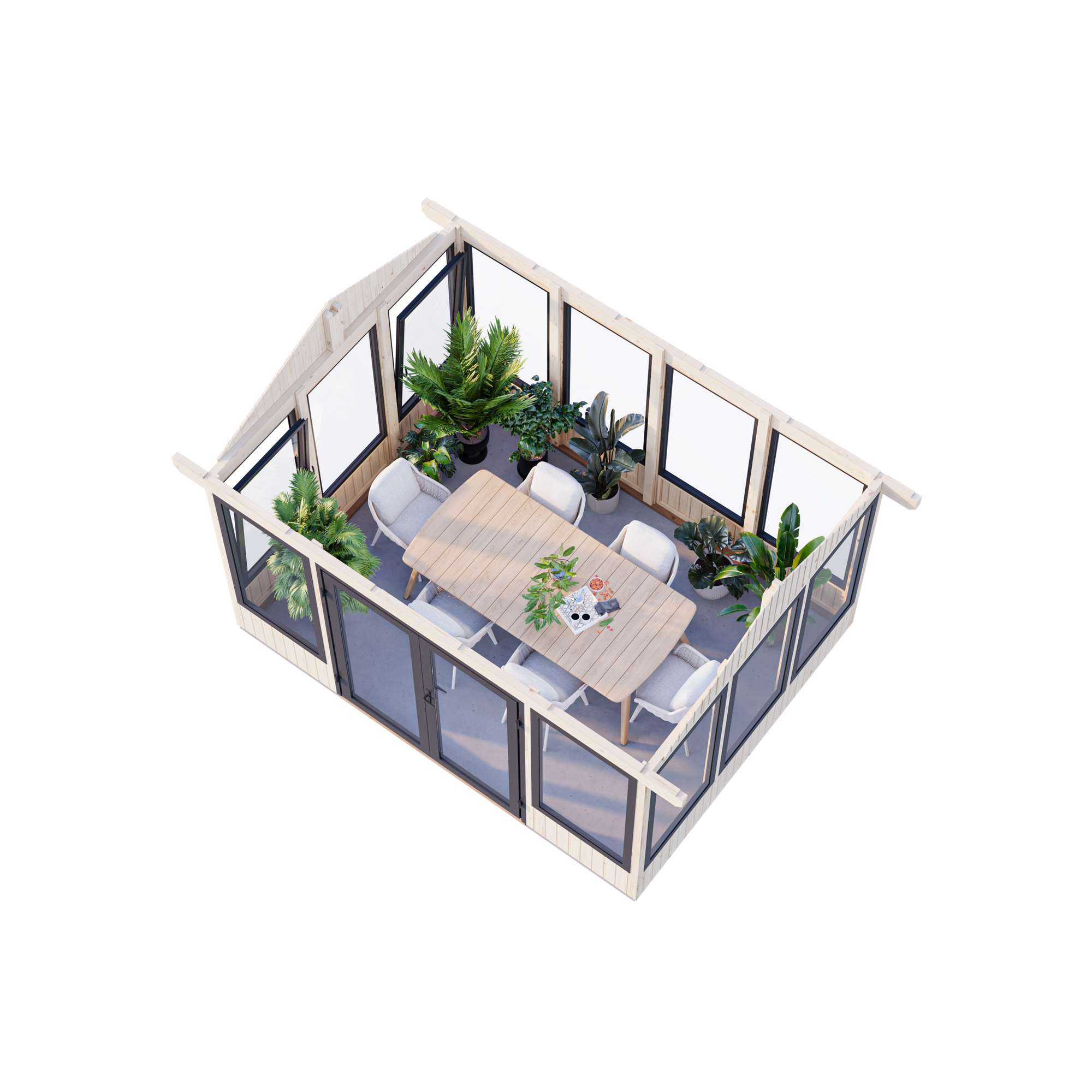 Isabella 10,9 m2 WTDIP Impregnerad transparent