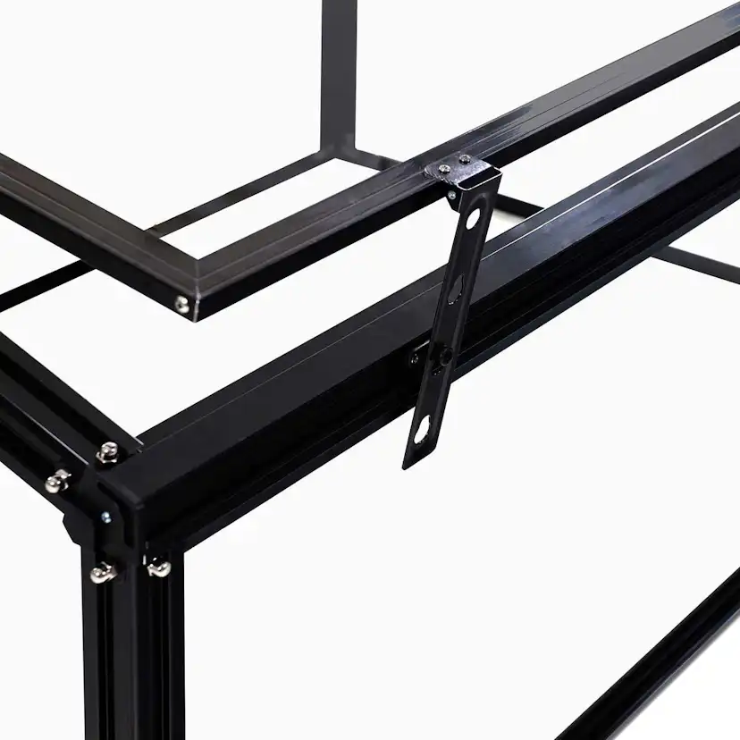 Växthus Metalcraft 1,02 kvm Svart Rektangulärt