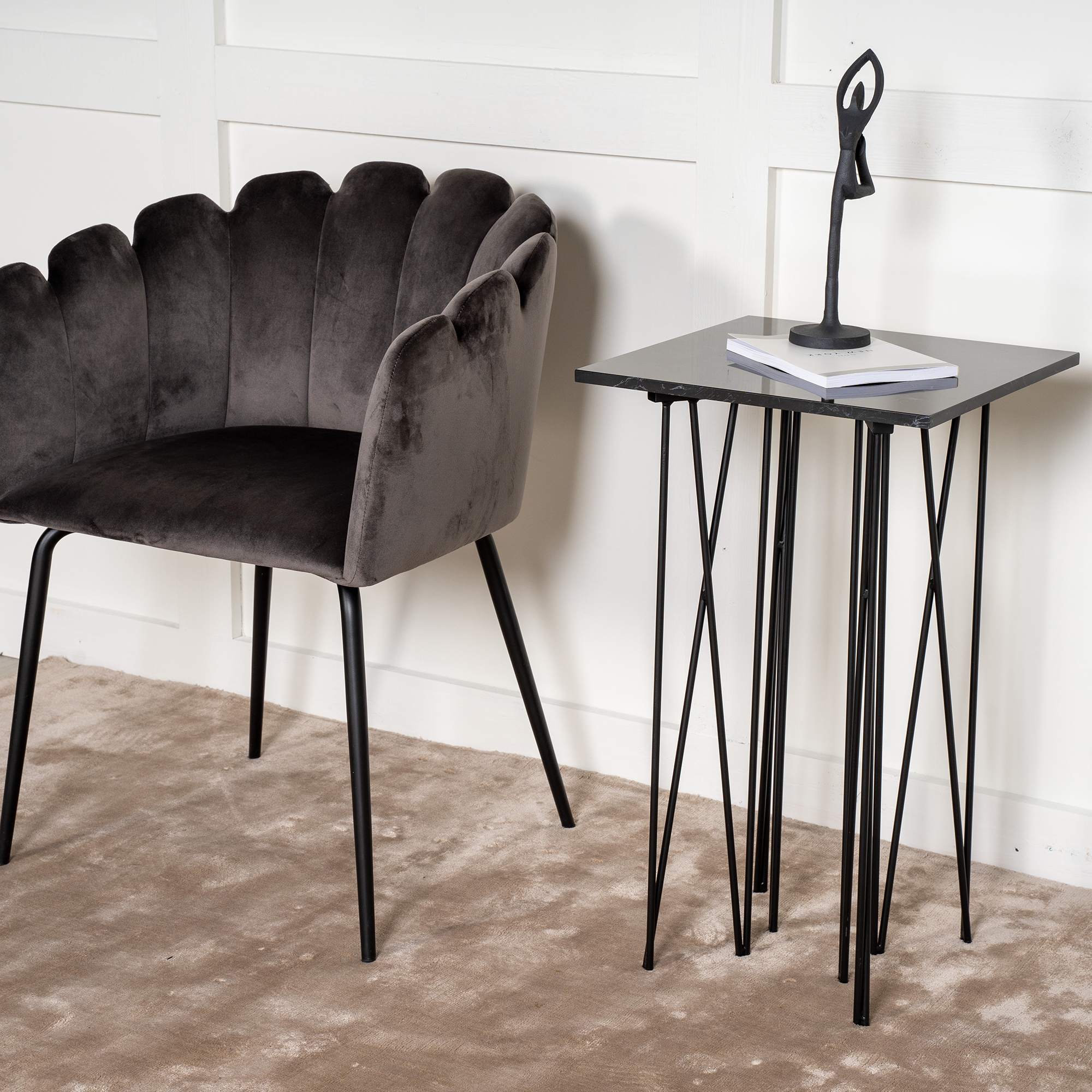 Sidobord furniture/fashion Stone 40 cm