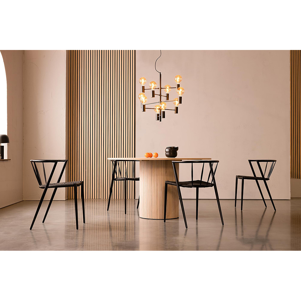 Matgrupp In Living Kopparbo Ø130 cm med 4 st Winston stolar