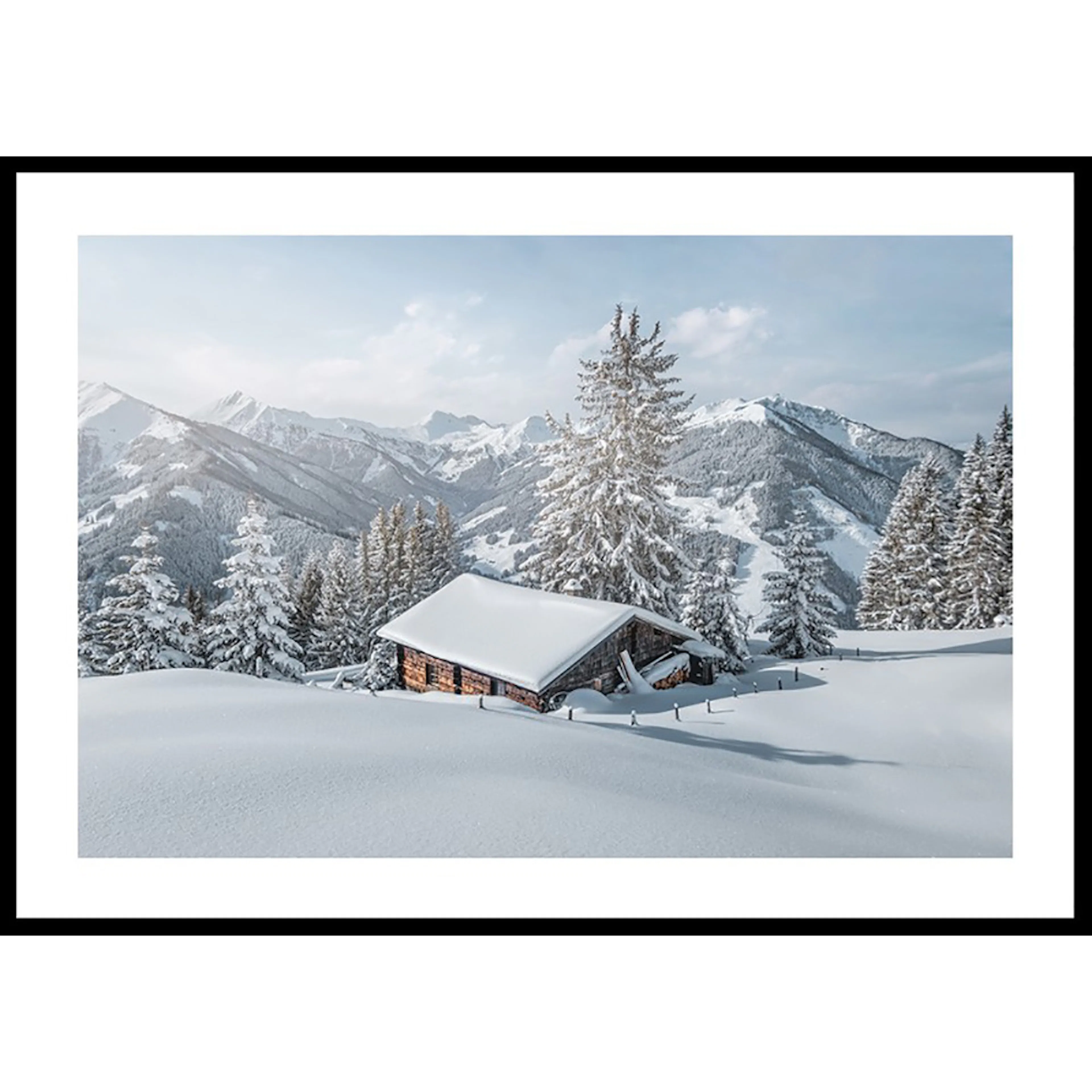 Poster Gallerix Cabin In Snow No2