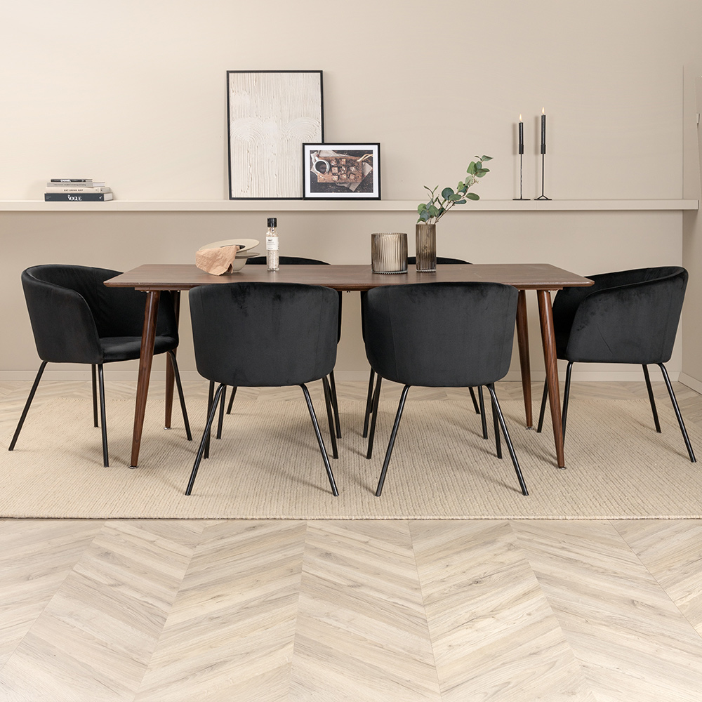 Matgrupp Venture Home Polar med 6 Berit Stolar