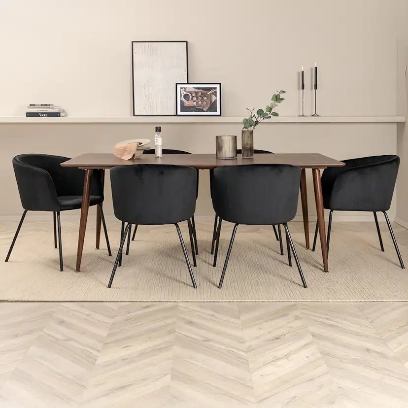 Matgrupp Venture Home Polar med 6 Berit Stolar