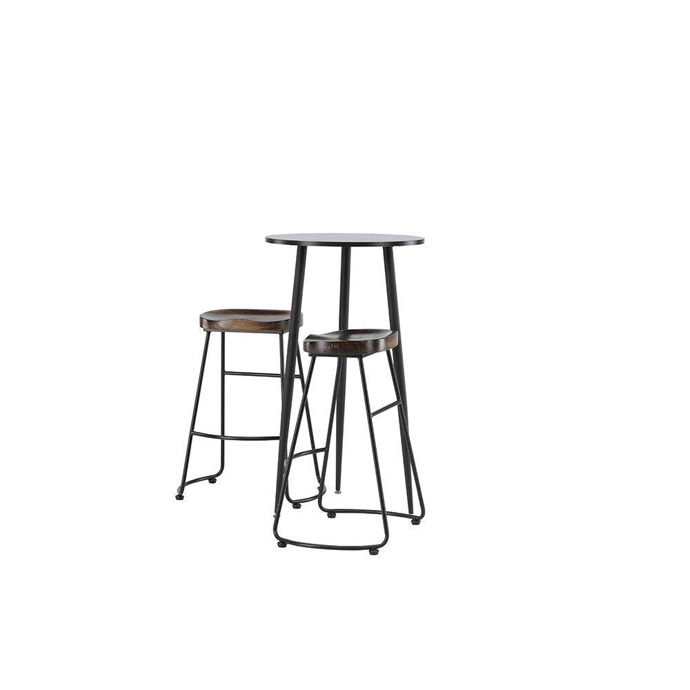 Matgrupp Venture Home Plaza Ø60 cm med 2 st Ozark stolar