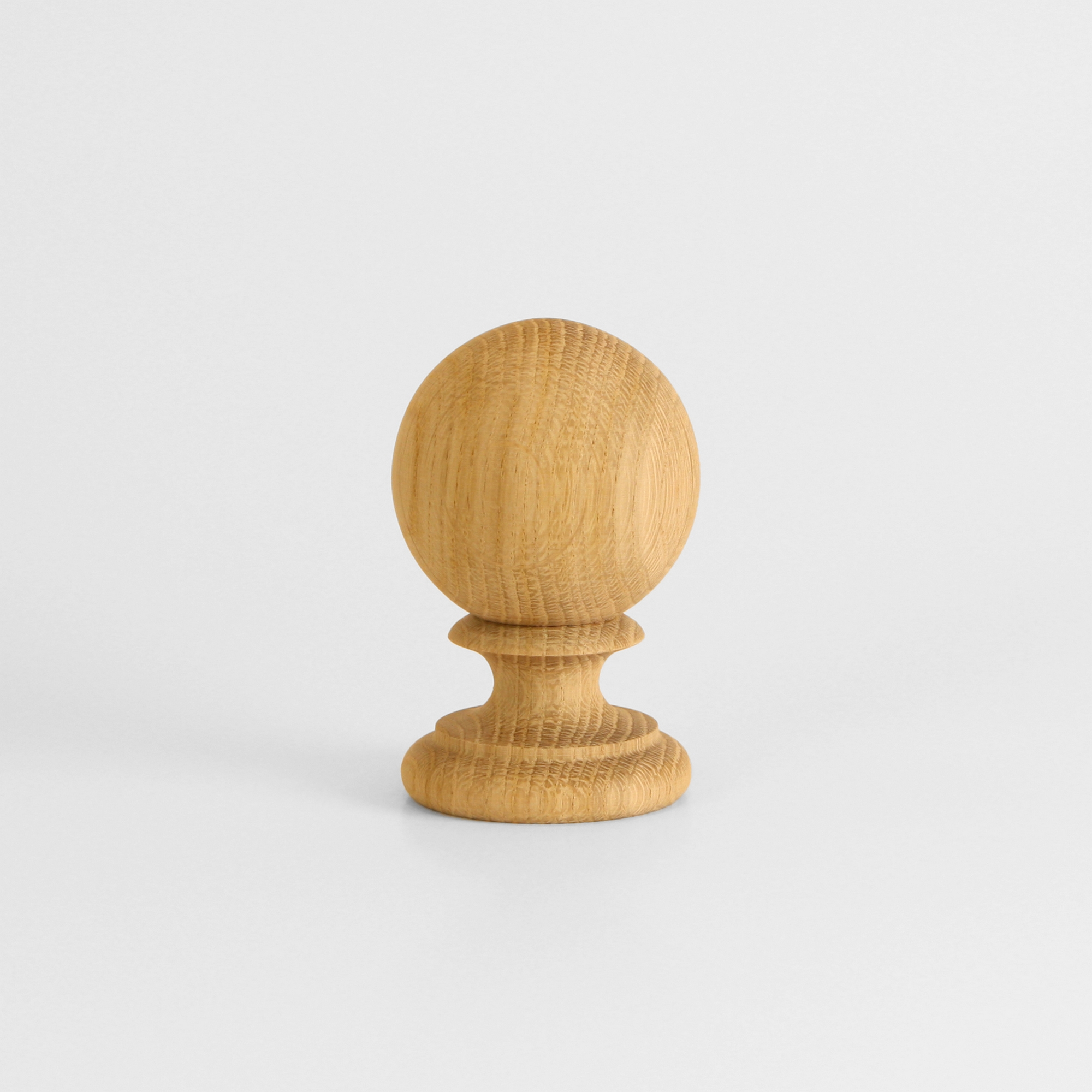 Ändknopp Herrljunga Ledstångsfabrik Svarvad K9 Ask