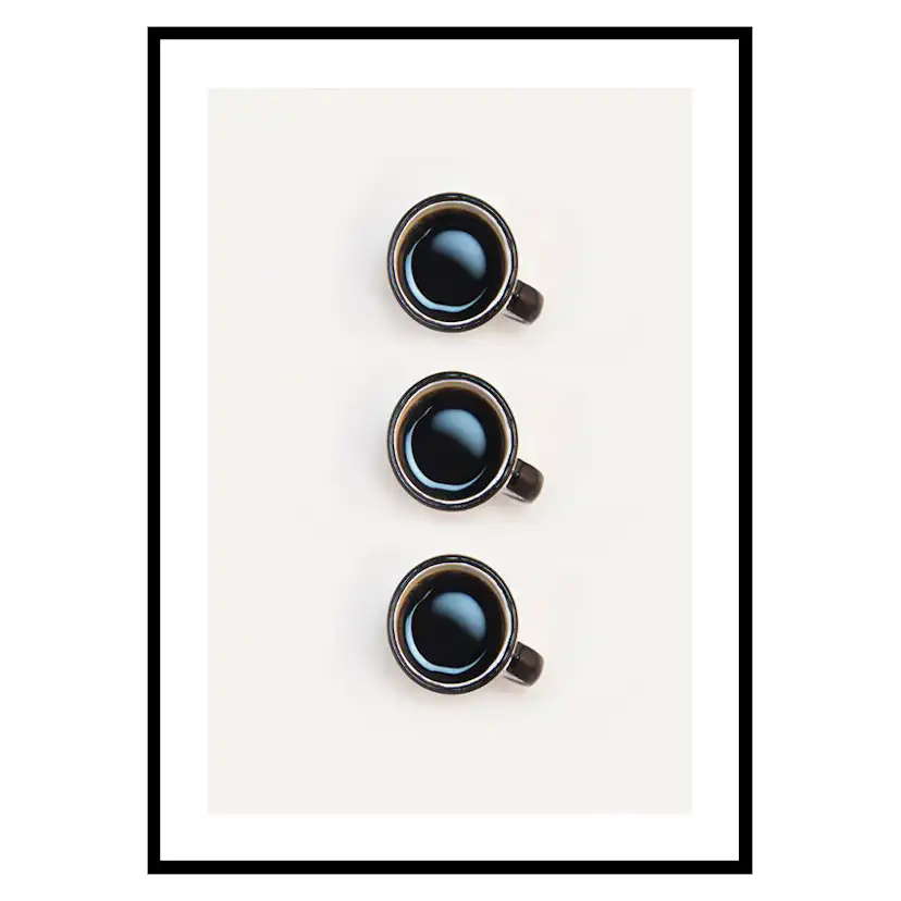 Poster Gallerix Three Cups Of Coffee