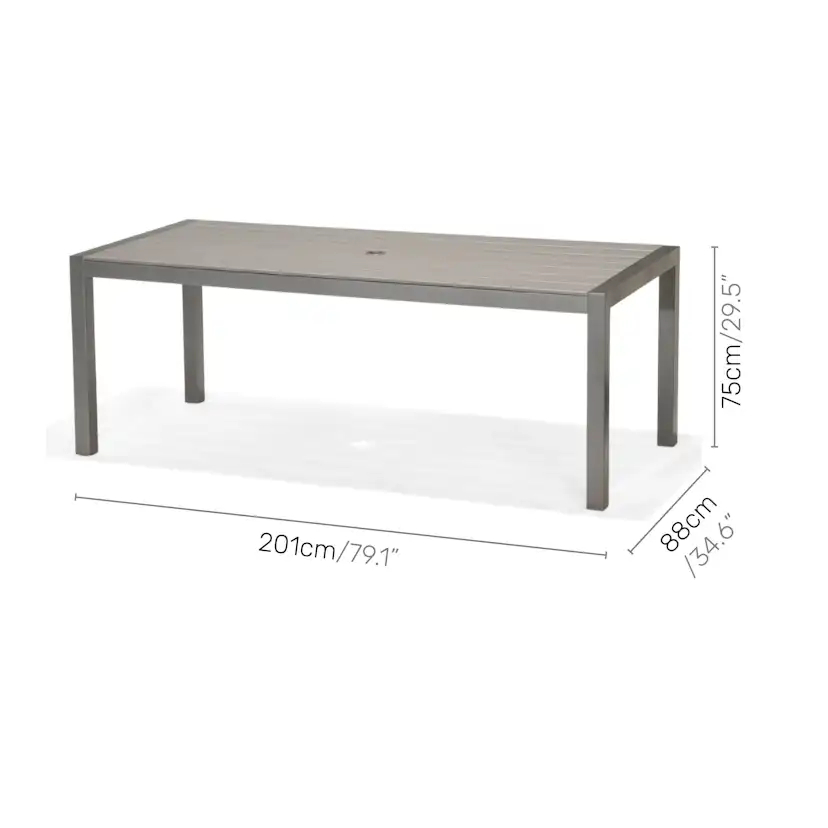 Matgrupp LifestyleGarden Solana 200 cm med 6 Stolar