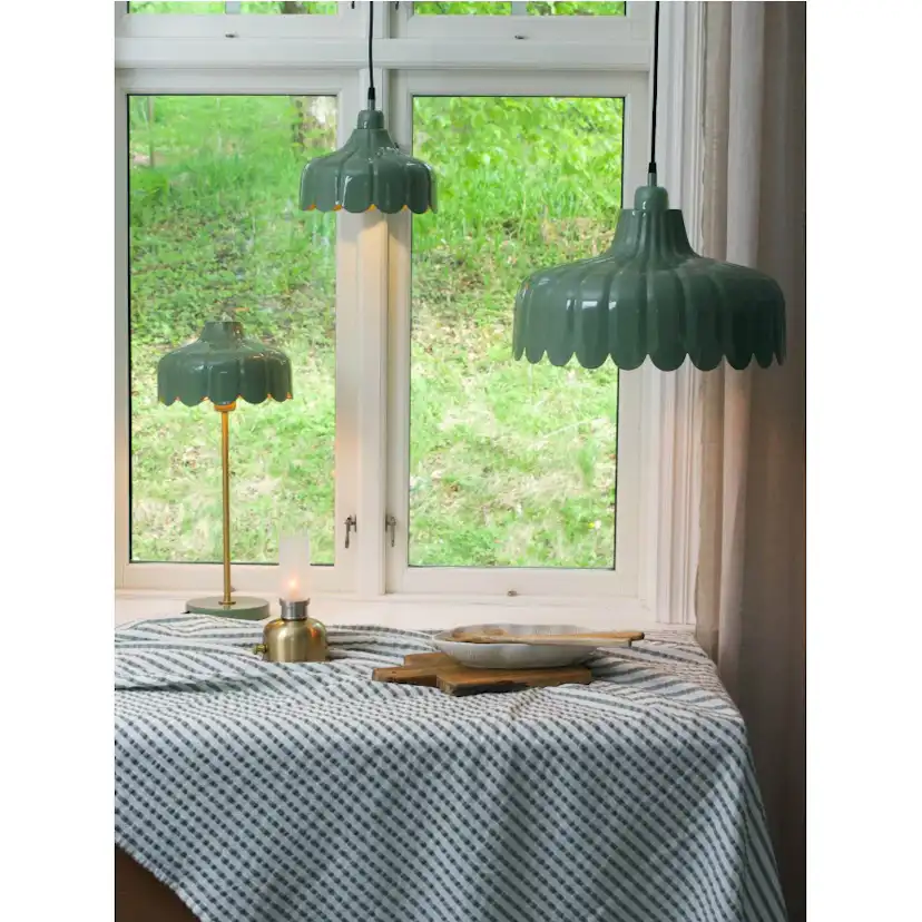 Taklampa PR Home Wells med Handgjord Lampskärm 43 cm