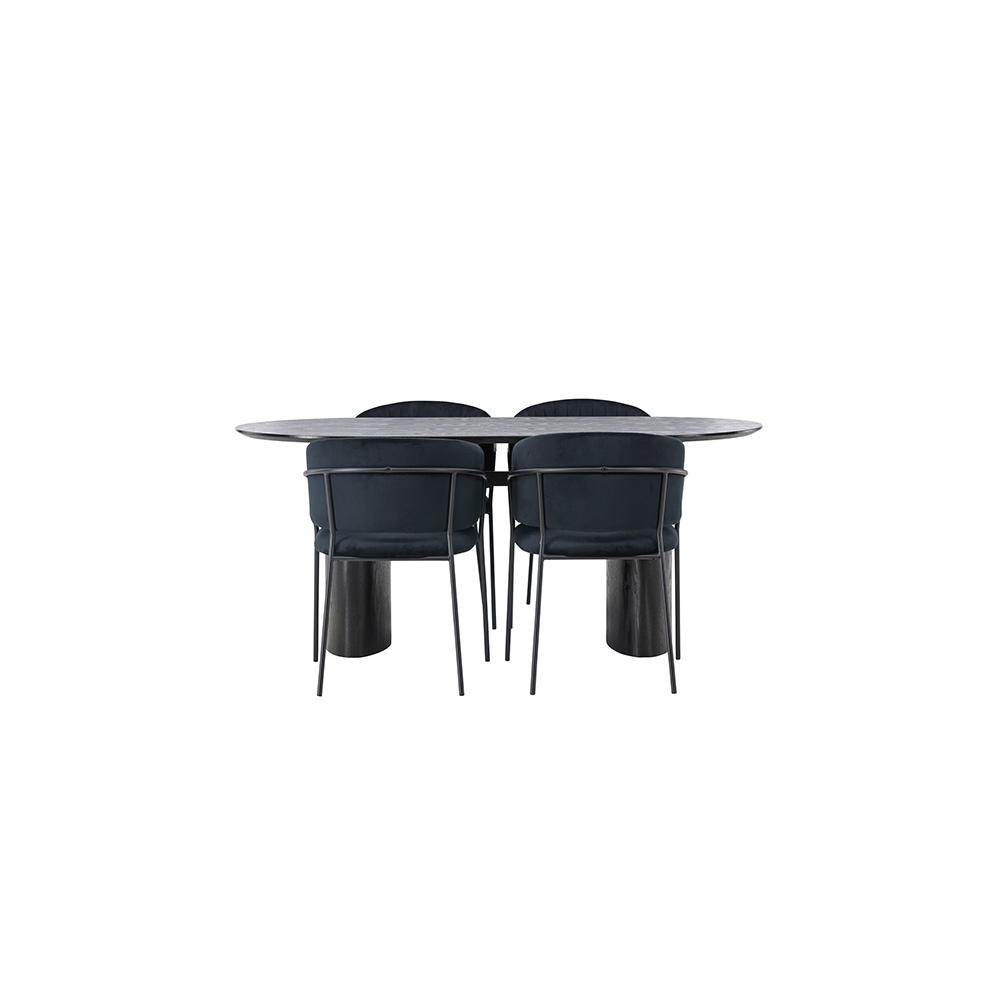 Matgrupp Venture Home Isolde med 4 st Selma stolar