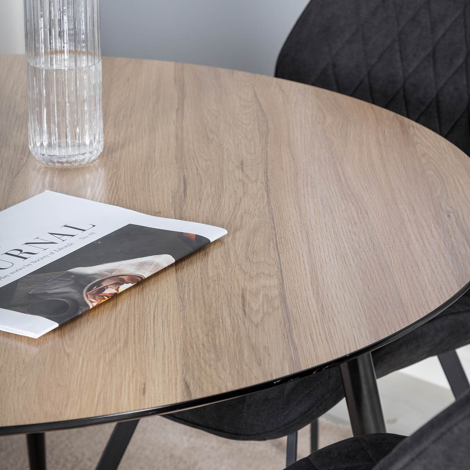 Matgrupp Venture Home Silvia med 4 Geneva Stolar Runt