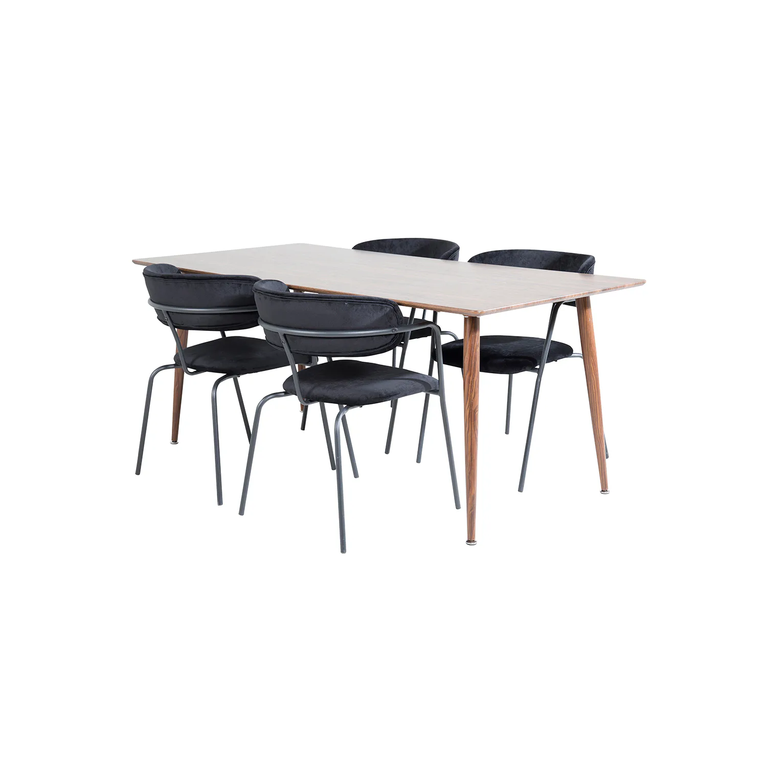 Matgrupp Venture Home Pobbie med 4 Aris Stolar Sammet