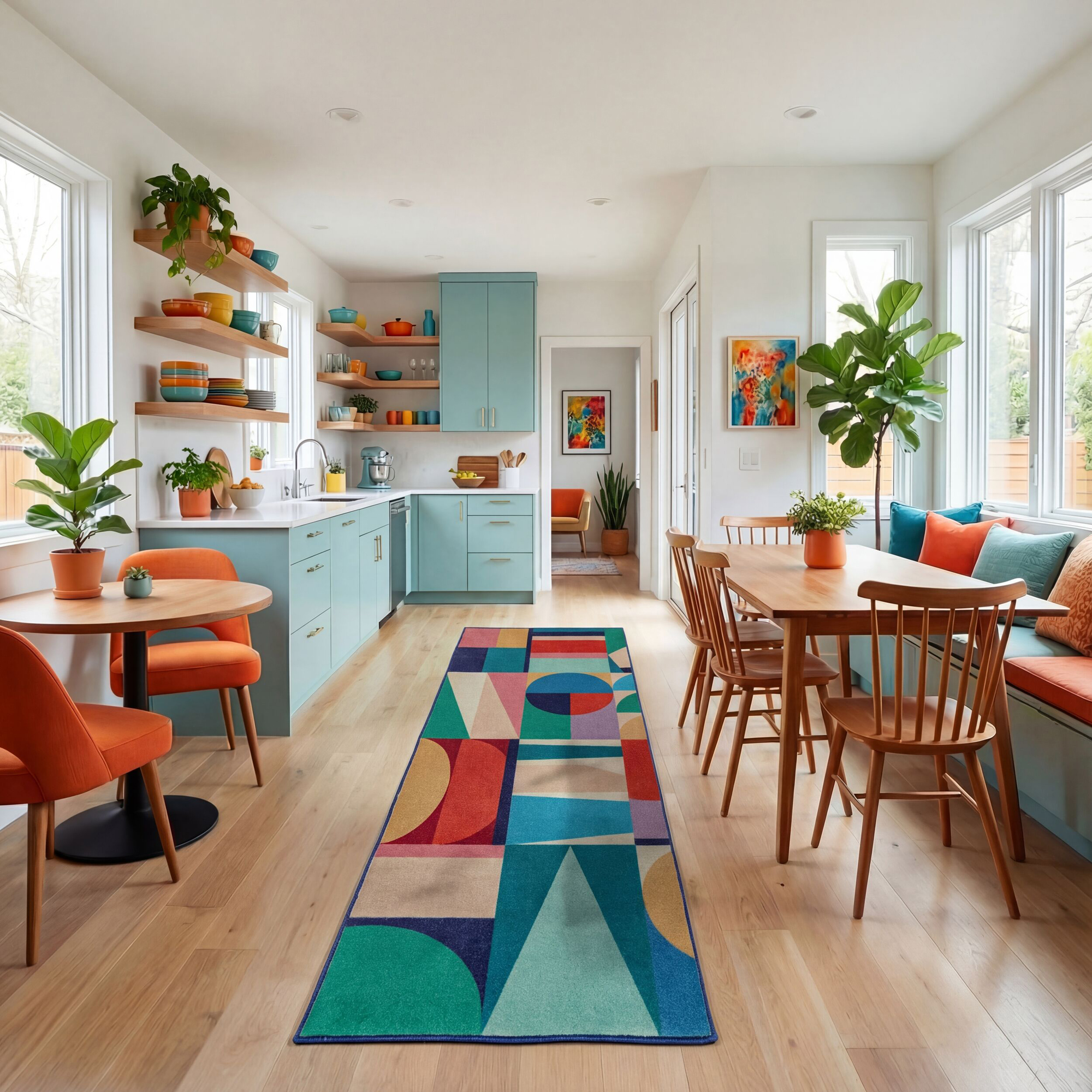 Gångmatta Flair Rugs Patchwork Geo