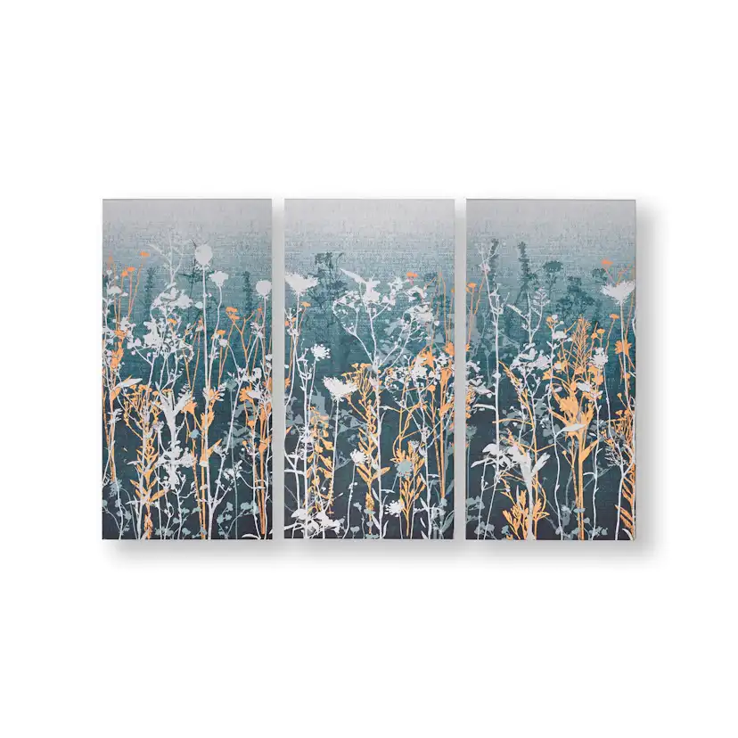 Tavla Art for the Home 3 Delar Blommor
