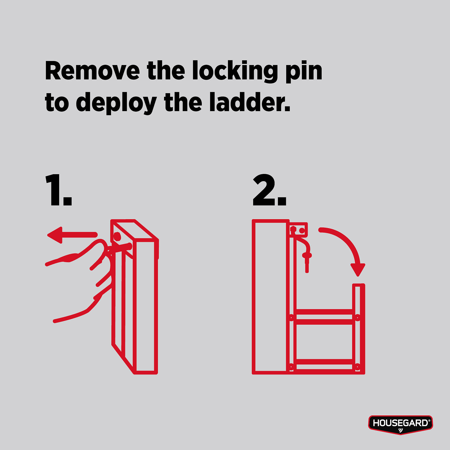 Brandstege Housegard Utfällbar Utrymningsstege 3,9M, EL39