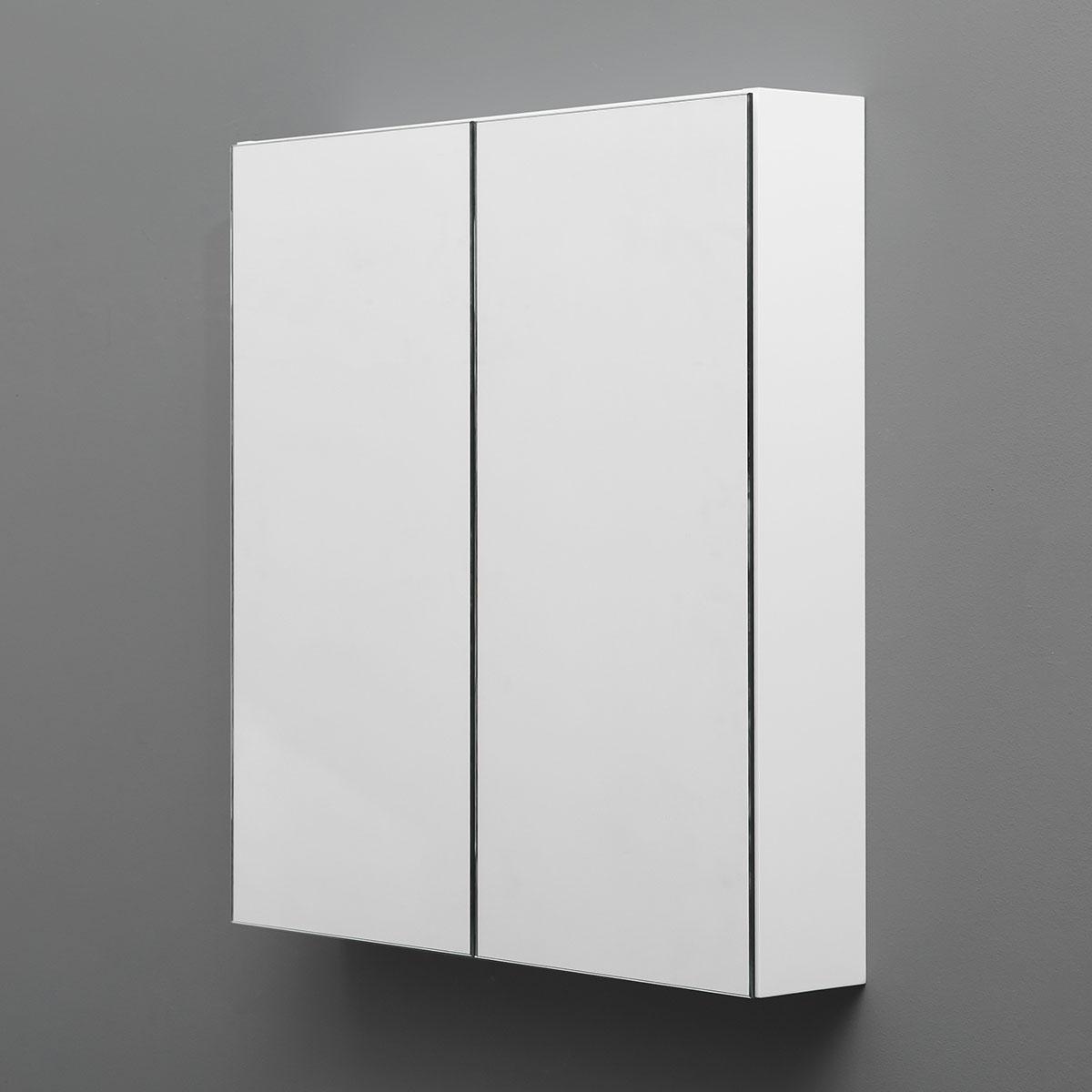 4AQUA Spegelskåp 80 vit blank Vit Blank, 800 mm