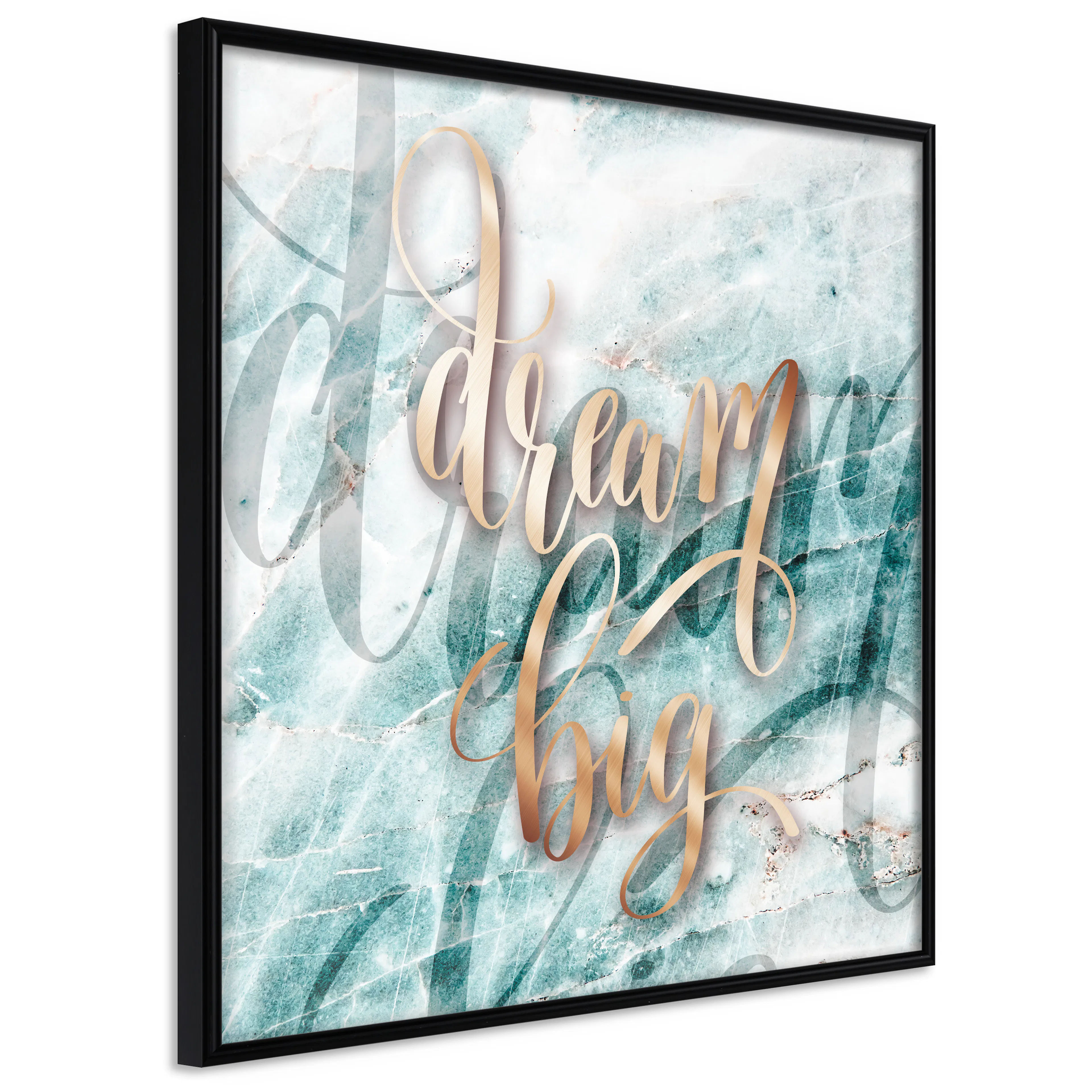 Affisch - Dream Big (Square) [Poster] 20x20 Svart ram, 20x20 cm