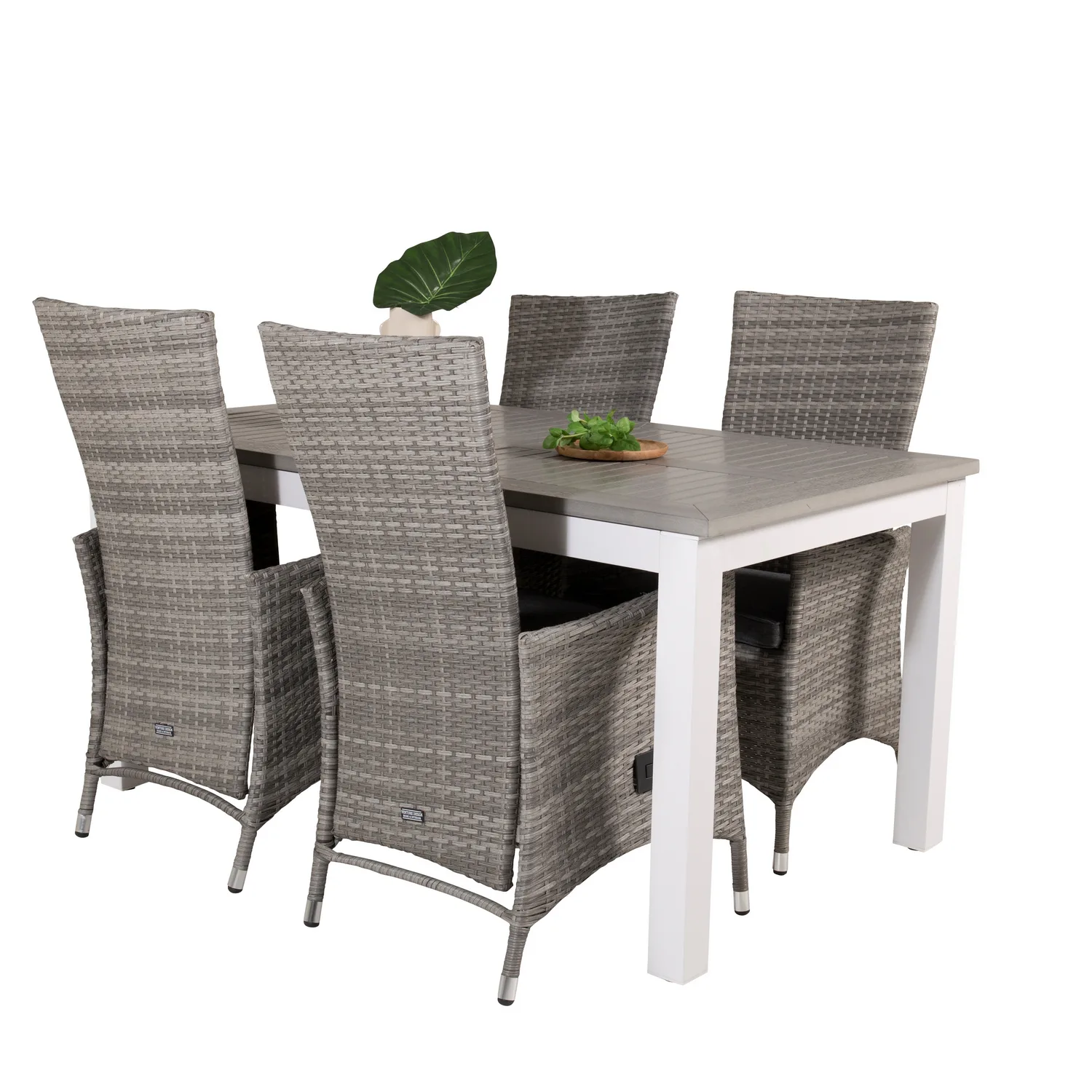 Matgrupp Venture Home Aleyna 152/210 med 4 Pishi Matstolar
