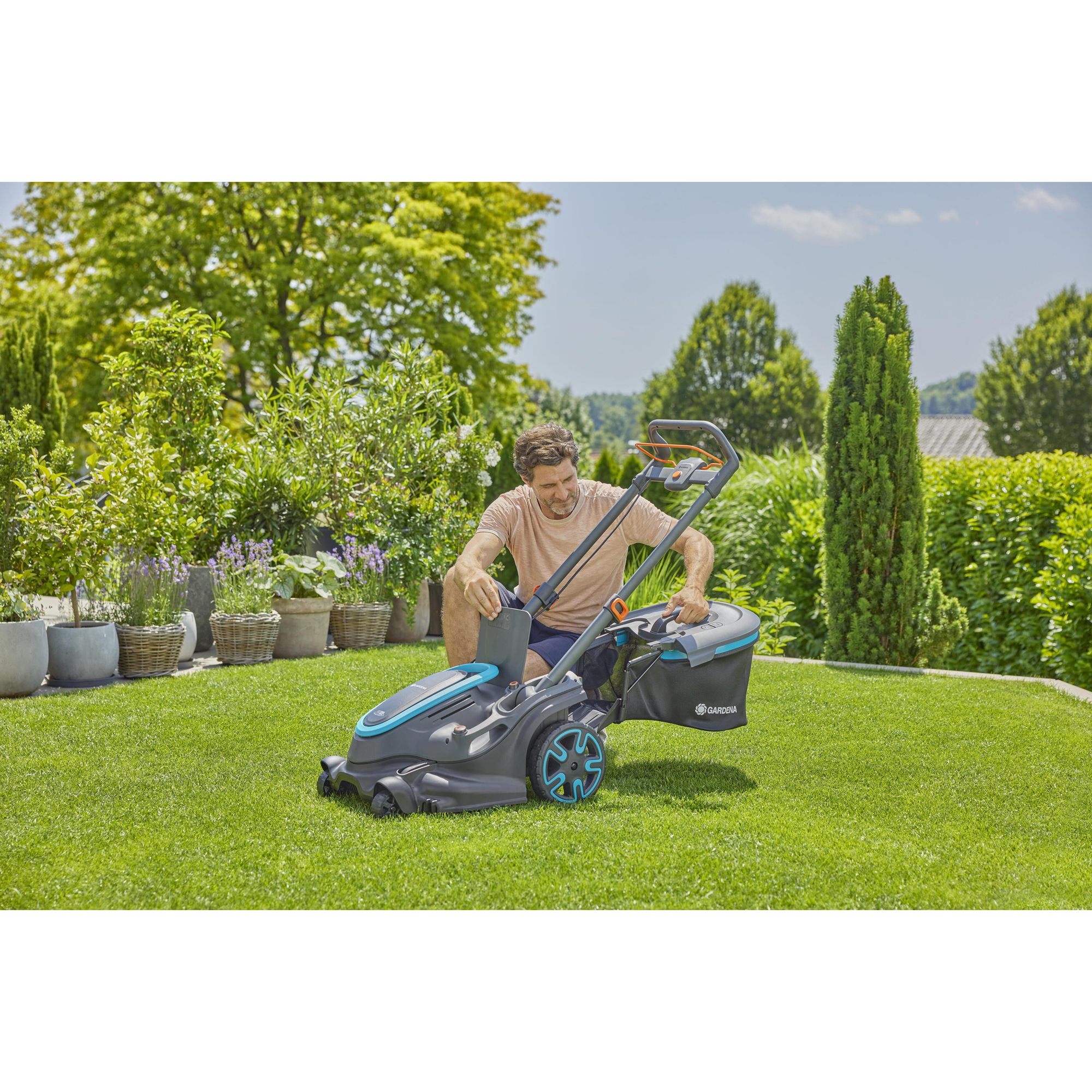 Gräsklippare Gardena PowerMax Duo 46/36V Set 4.0