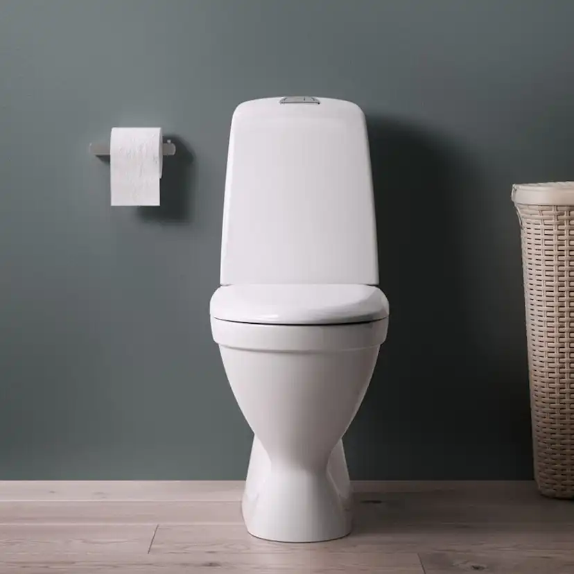 Toalettstol Gustavsberg Nautic 1500 C+ Limning Hygienic Flush Slim-Seat