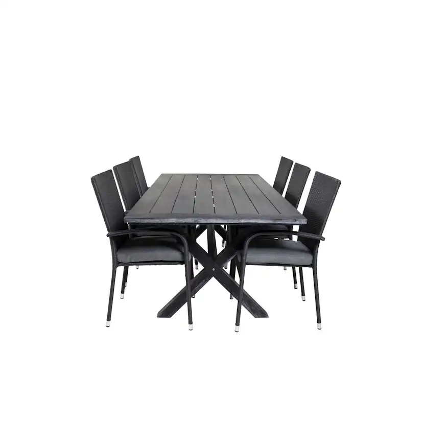 Matgrupp Venture Home Rossi 200 med 6 Asta Stolar