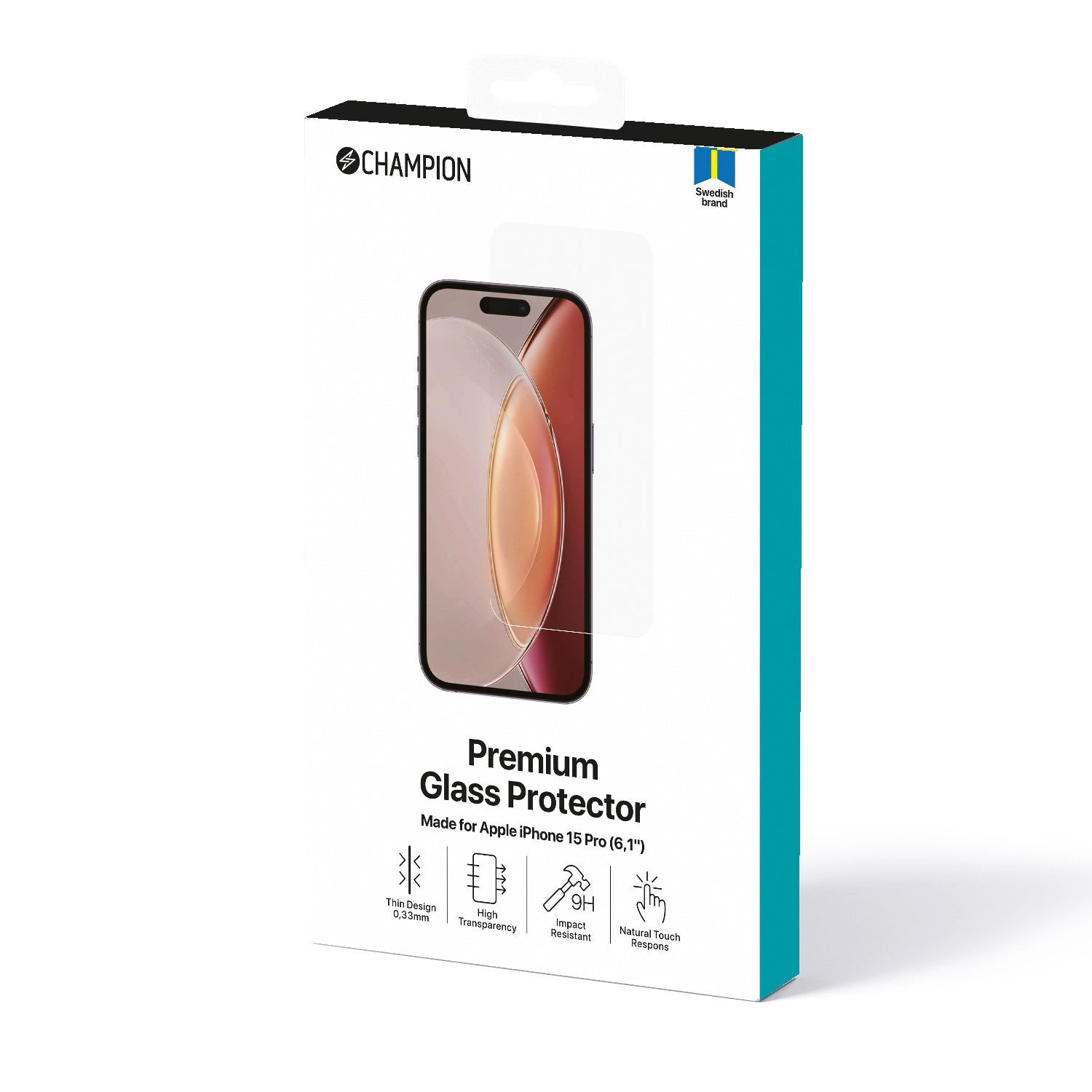 Skärmskydd Champion iPhone 15 Pro