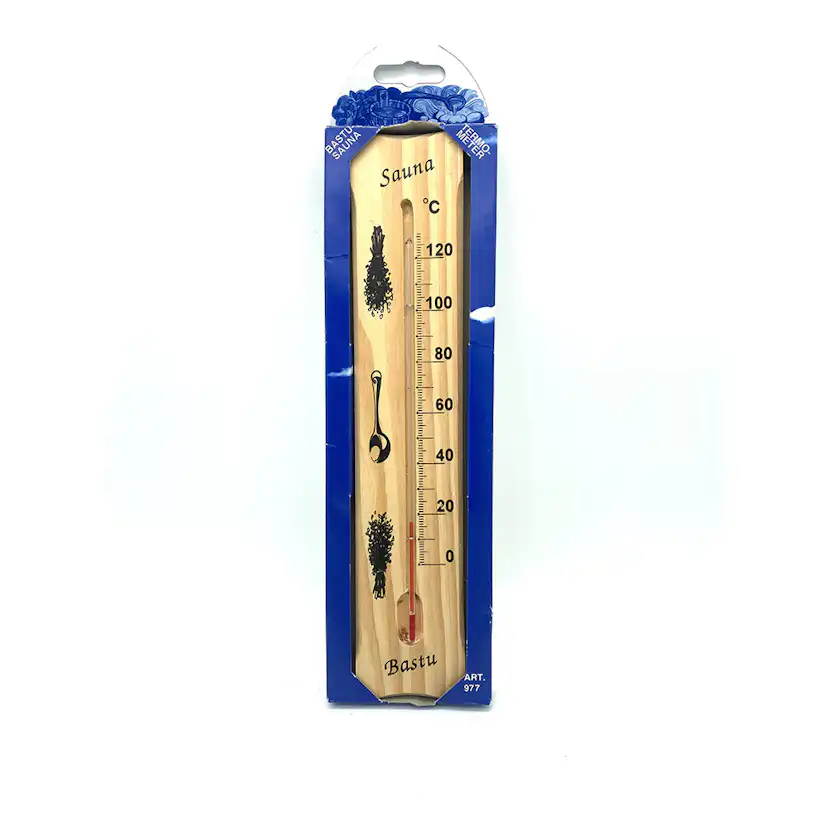 Bastutermometer Termometerfabriken Viking +130C Trä