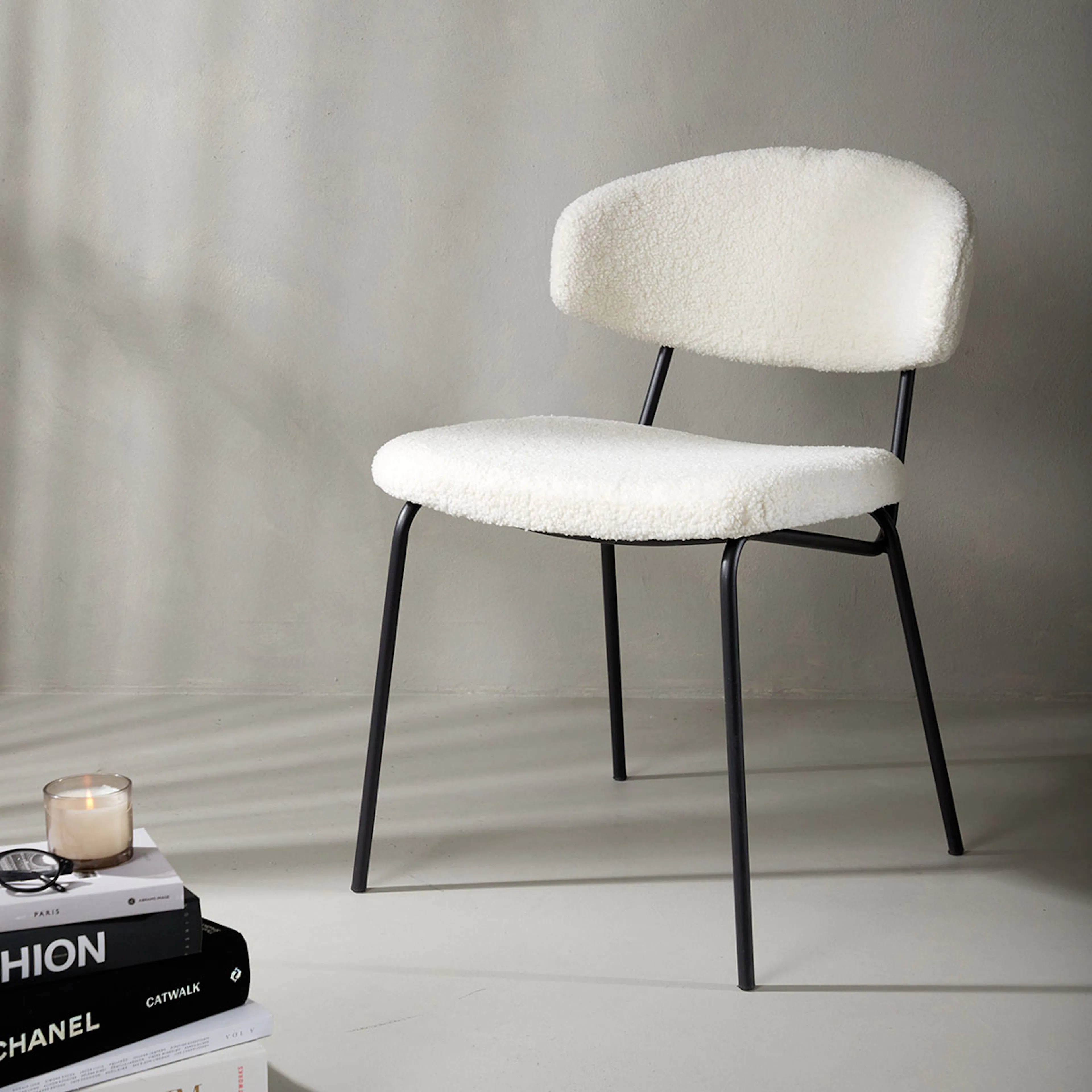 Matstol Venture Home Chico Stol i Boucle 2 st