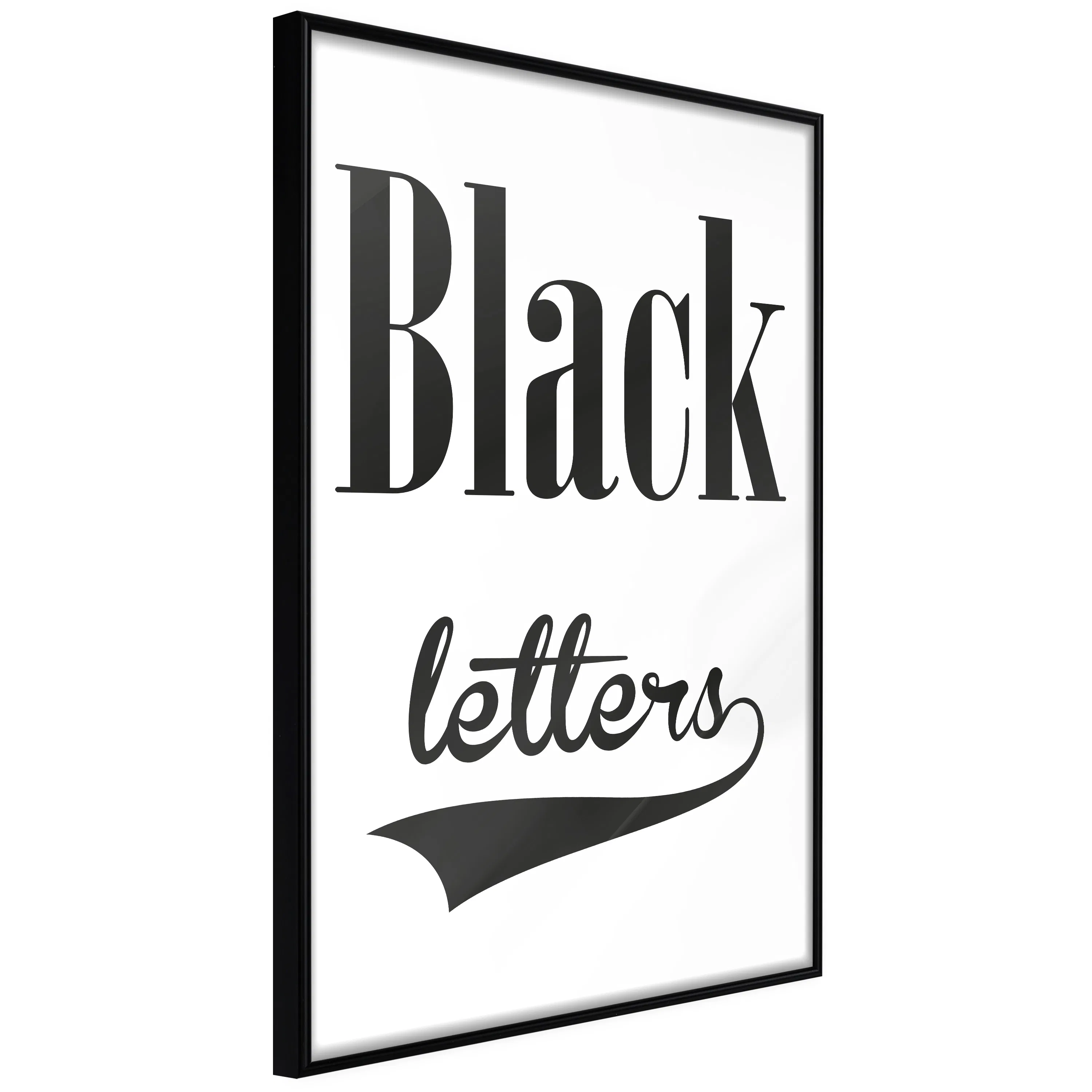 Poster Artgeist Affisch Black Letters