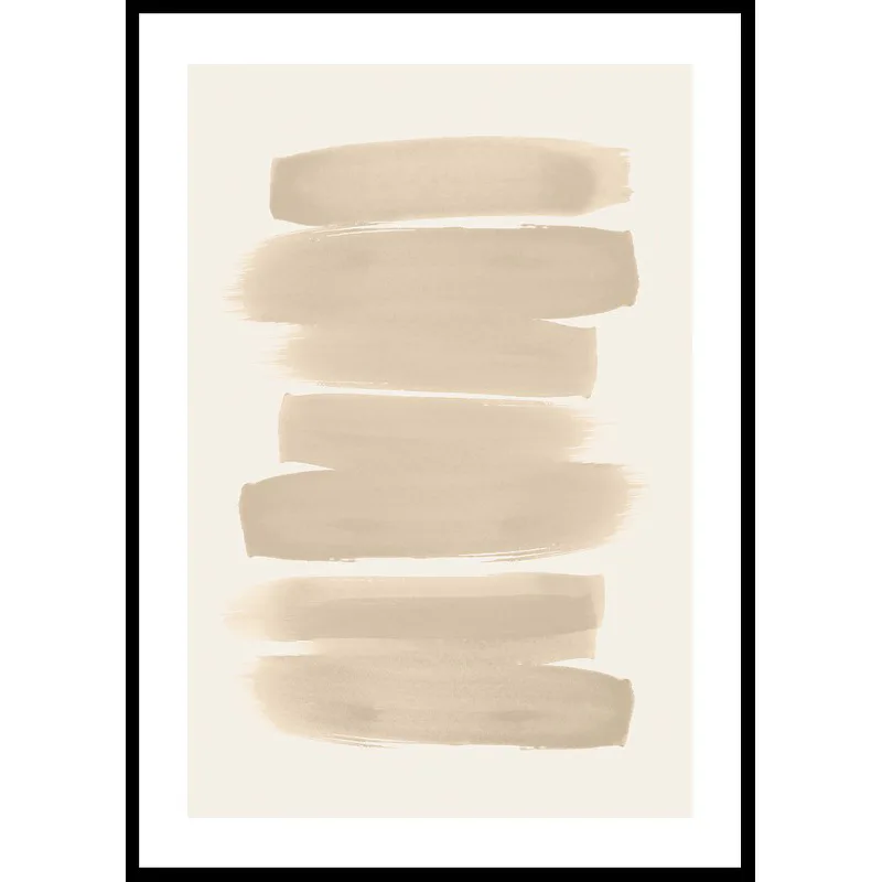 Beige Brushwork 50x70 50x70 cm