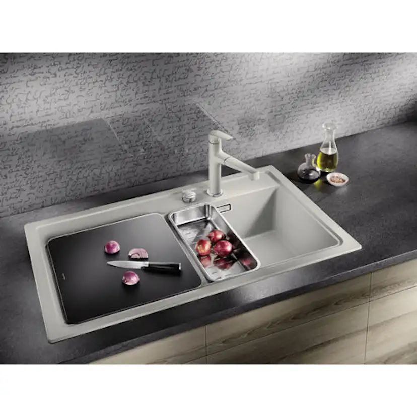 Skärbräda Blanco Härdat Svart Glas 375 x 365 mm