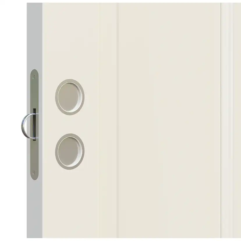 Skjutdörrsanpassning Leksandsdörren inkl. spår lagerdörr (två hål)