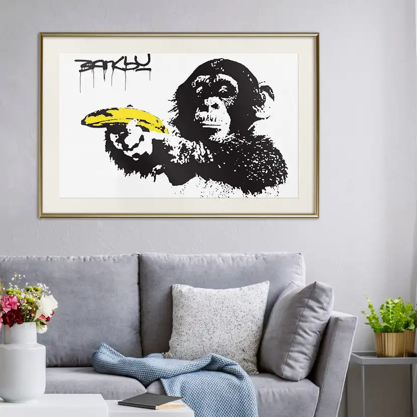 Poster Artgeist Affisch Banana Gun