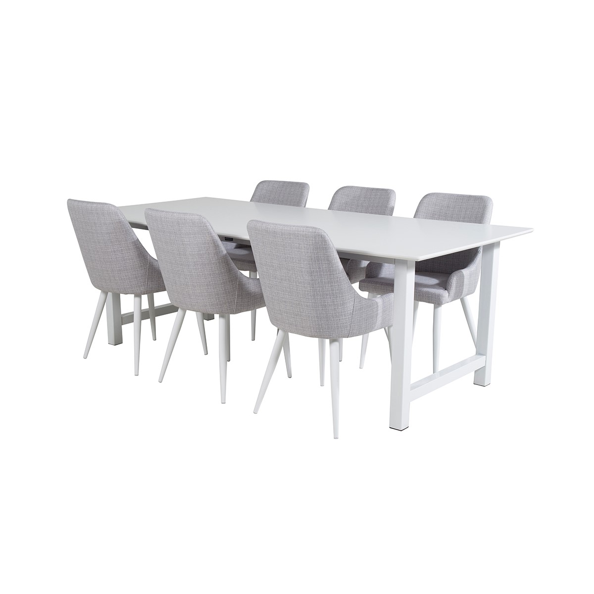 Matgrupp Venture Home Clara med 6 Plake Fåtöljer Polyestertyg