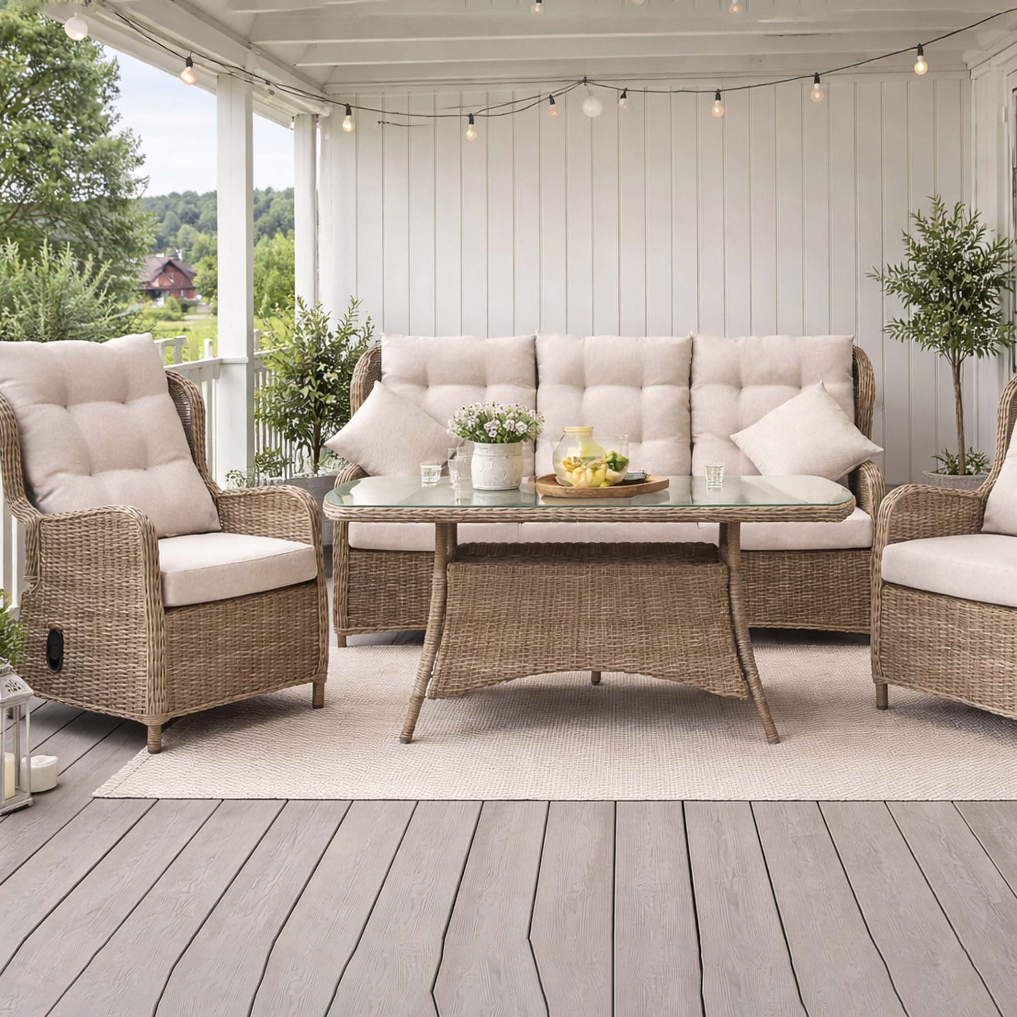 Matgrupp Utomhus Baltic Garden Orleans recliner-lounge