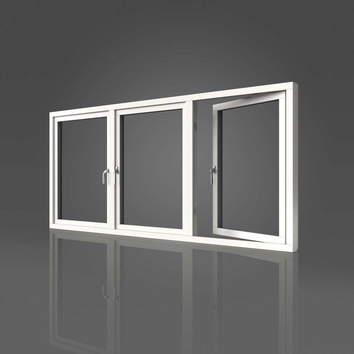 Sidohängt Fönster Elitfönster Original Aluminium 3-Luft