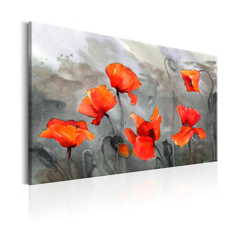 Tavla Arkiio Poppies Akvarellfärg