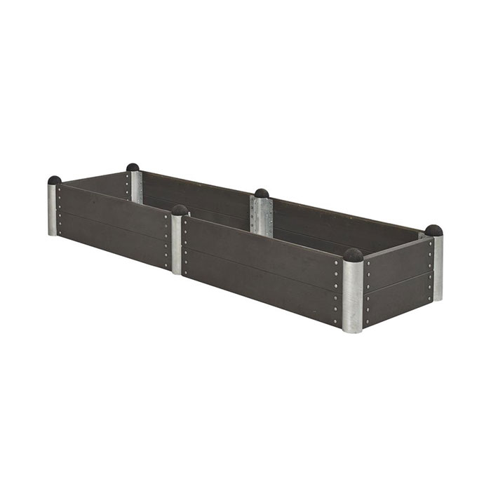 PIPE Højbed 80X270CM - højde 36cm - composit Svart