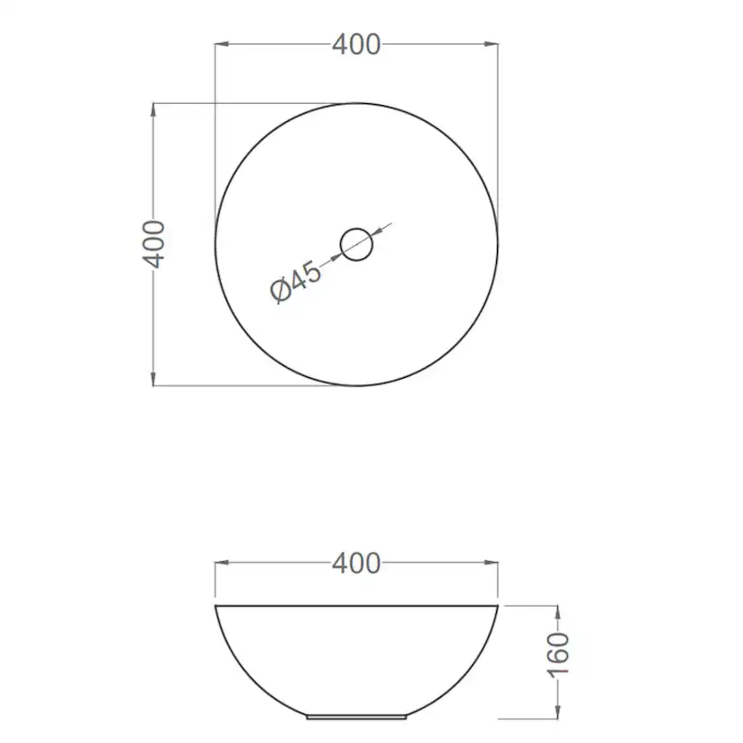 Tvättställ Tenfors Otto Ø40 cm