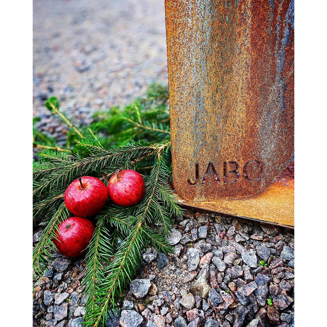 Eldfat Jabo Triangel Inkl Fat Corten 64x64x54 cm