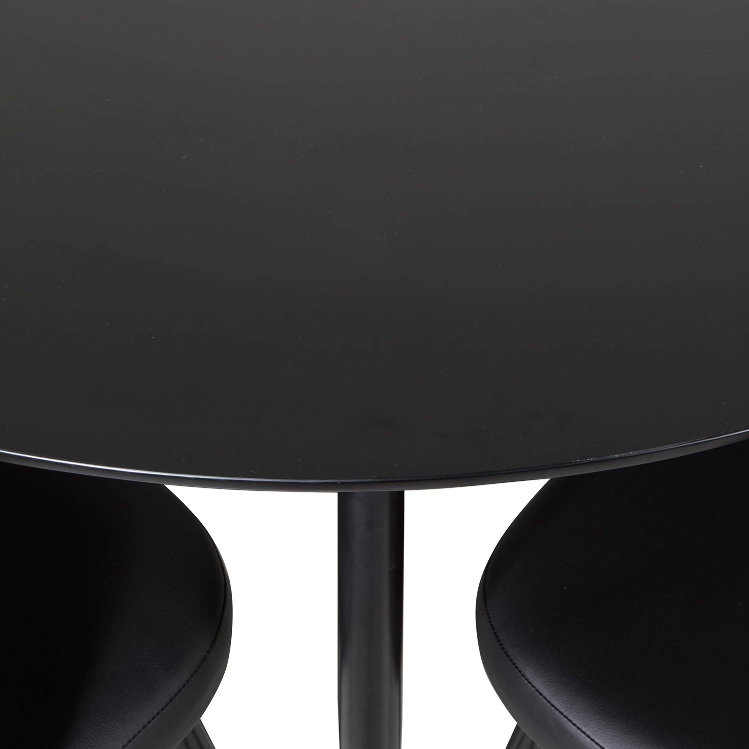 Matgrupp Venture Home Silvia med 4 Valentina Stolar Konstläder Runt