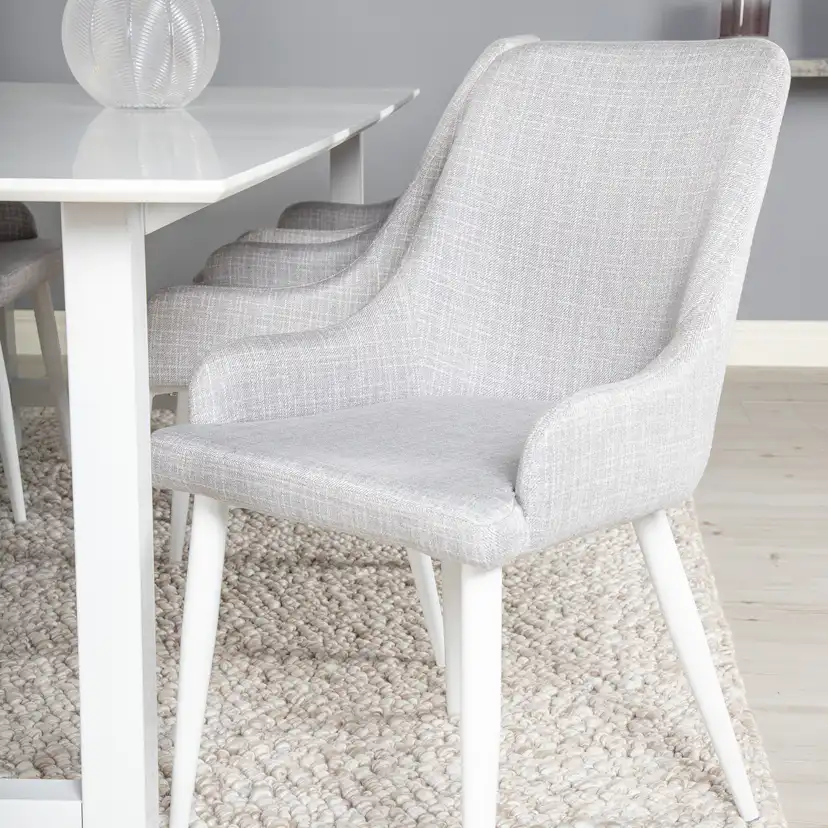 Matgrupp Venture Home Clara med 6 Plake Fåtöljer Polyestertyg