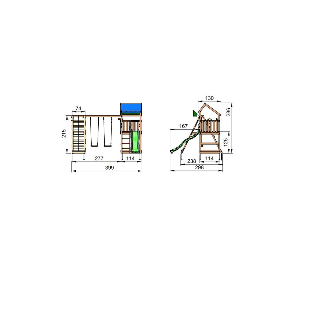 Lektorn Jungle Gym Home Komplett Inkl Climb Modul X'tra