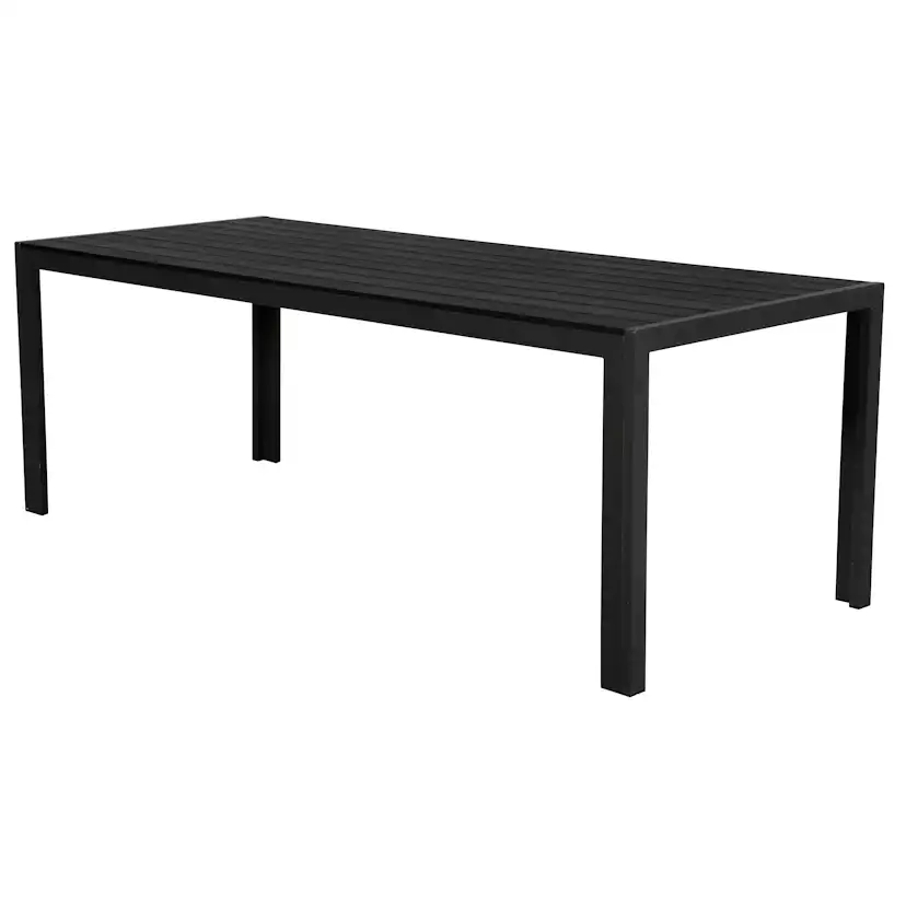 TRÄDGÅRDSBORD 205X90CM Svart