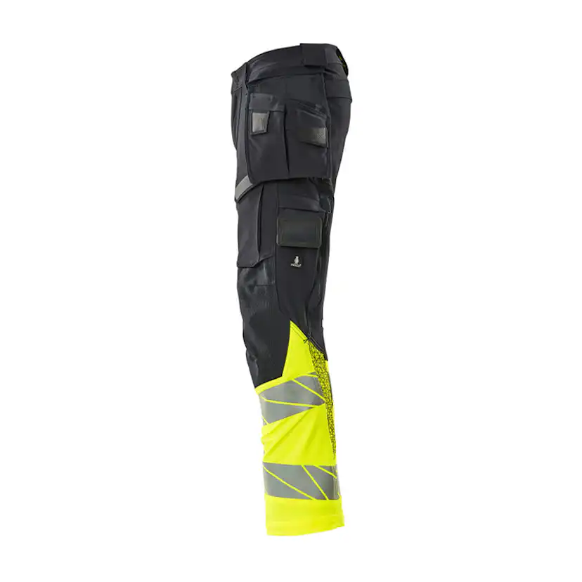 Mascot ACCELERATE SAFE Byxor med hängfickor 19131-711-01017 Storlek: 82C66, Färg: Mörk Marin/hi-vis Gul