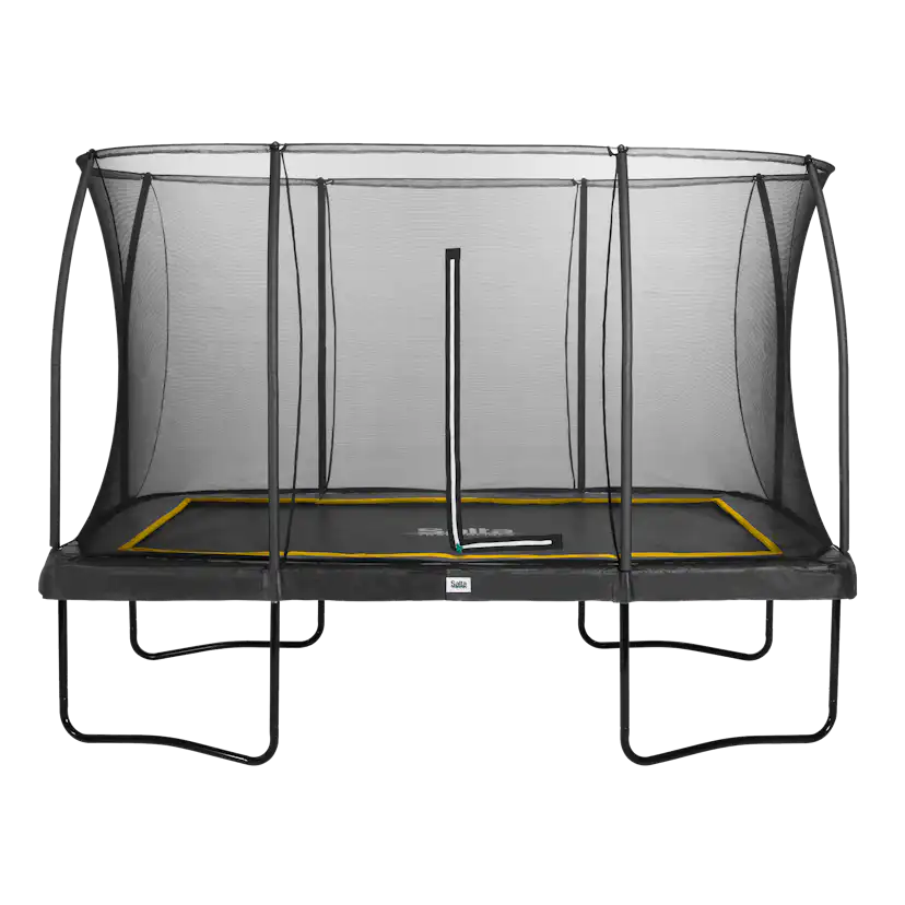 Studsmatta Salta Comfort Edition Rektangulär 366x244 cm Svart Inkl Säkerhetsnät