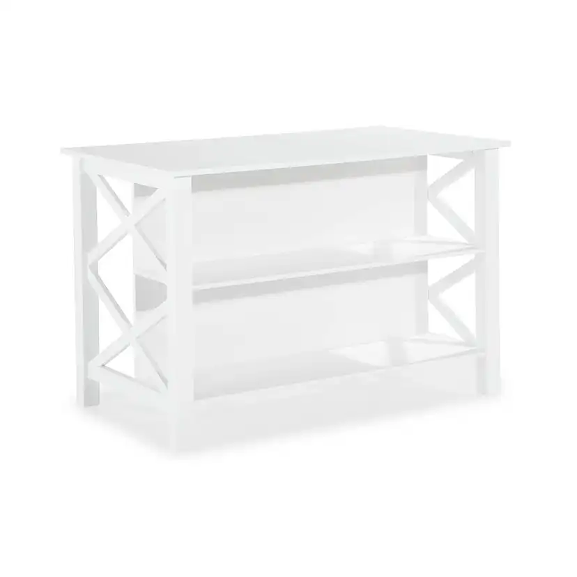 Köksö In Living Milla Vit MDF 135x80x90 cm Fristående med Förvaring