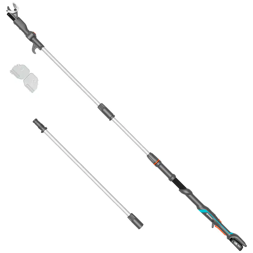 Teleskopisk Stångsax Gardena HighCut 360 Batteri P4A Komplett med Batteri och Laddare