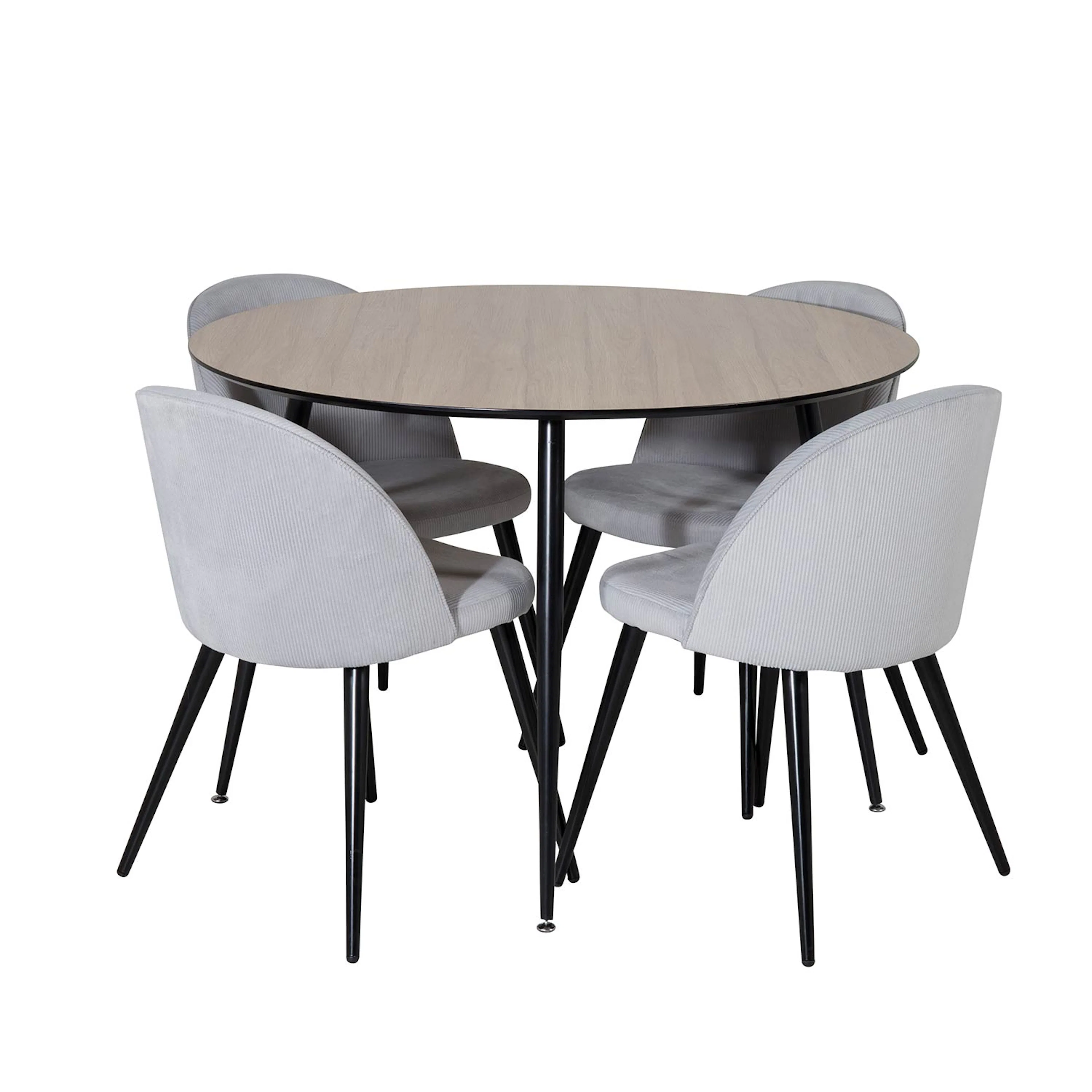 Matgrupp Venture Home Silvia med 4 Valentina Stolar Manchester Runt