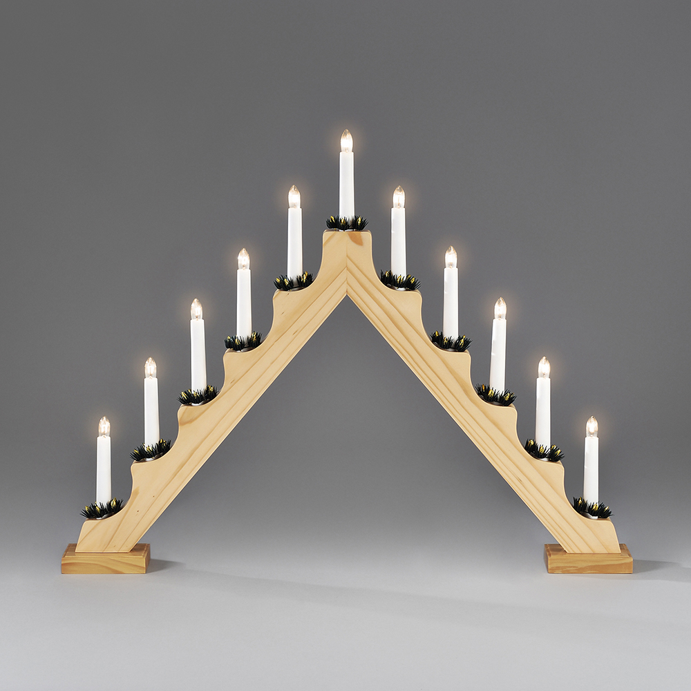 Adventsljusstake Gnosjö Konstsmide 11L med Manschetter
